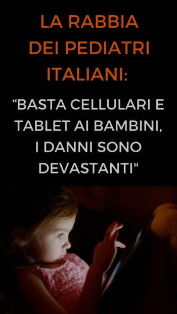 no cellulari tablet bambini