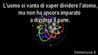 dividere atomo dividere pane