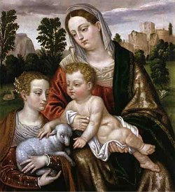 Dipinto di Alessandro Bonvicino detto Moretto da Brescia