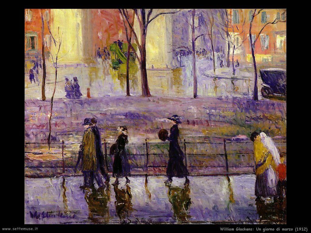 william_glackens Giorno di marzo (1912)