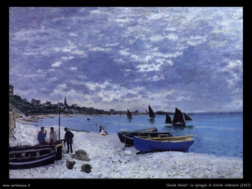 Claude Monet_spiaggia_di_sainte_addresse_1867