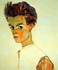 Ritratto di Egon Schiele - autoritratto