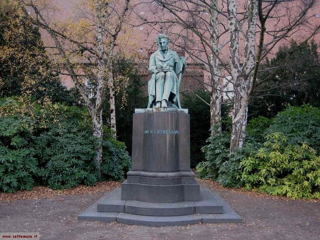 Danimarca statua Kierkegaard